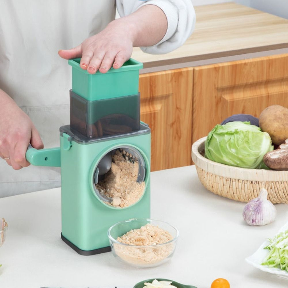 Máy Cắt Thái Rau Củ Đa Năng 4 Trong 1 Lưỡi Cắt Sắc Bén Thép Không Gỉ Vỏ Nhựa ABS Sang Trọng
